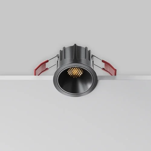 Светильник точечный LED Alfa LED DL043-01-10W2.7K-RD-B Maytoni чёрный на 1 лампу, основание чёрное в стиле современный хай-тек круглый фото 6