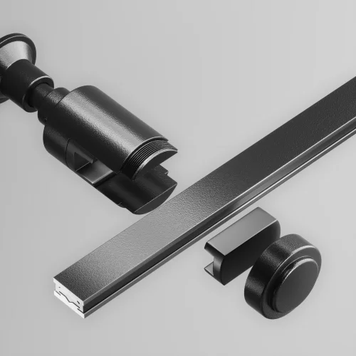 Крепление настенное Wall одинарное Magnetic trаck system Flarity TRA155CW-S1-B Maytoni чёрный в стиле для светильников серии Magnetic trаck system Flarity flarity магнитная фото 4