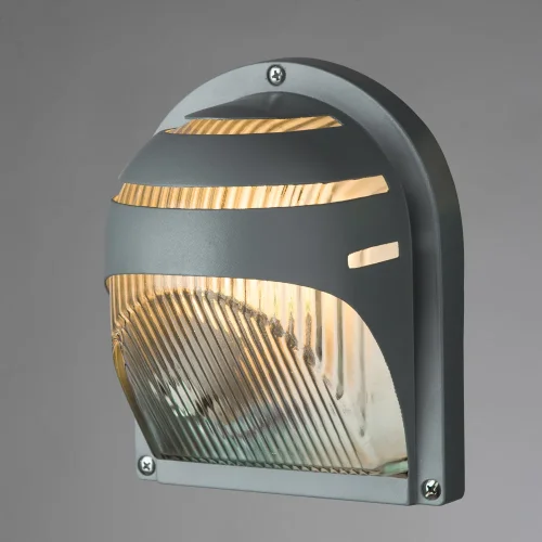 Настенный светильник уличный URBAN A2802AL-1GY Arte Lamp уличный IP54 серый на 1 лампу, плафон прозрачный в стиле современный E27 фото 2