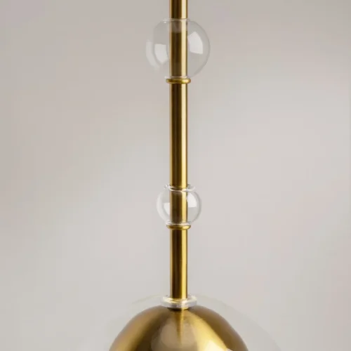 Светильник подвесной Ros MOD227PL-01BS Maytoni прозрачный латунь 1 лампа, основание латунь в стиле современный шар фото 8