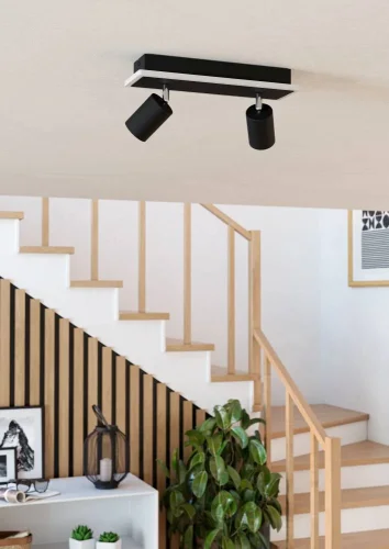 Спот с 2 лампами LED Rimbocchi 901635 Eglo чёрный LED в стиле современный фото 5 Спот с 2 лампами LED Rimbocchi 901635 Eglo чёрный LED в стиле современный фото 5