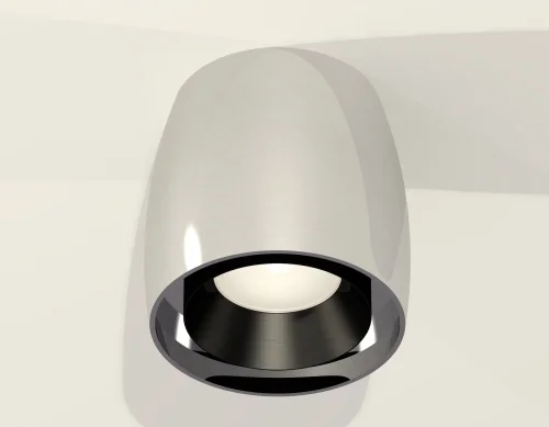 Светильник накладной Techno spot XS1143001 Ambrella light серебряный 1 лампа, основание серебряное в стиле хай-тек современный круглый фото 2