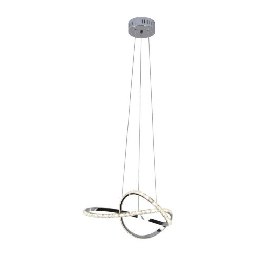 Светильник подвесной LED Ello V2786-PL Moderli прозрачный 1 лампа, основание хром в стиле хай-тек 