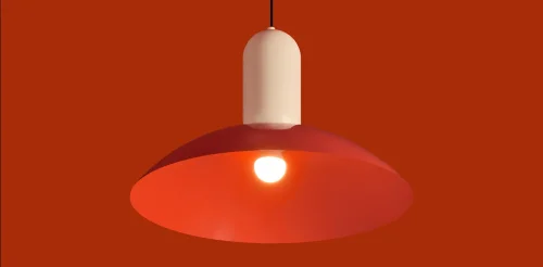 Светильник подвесной Lotus FR5551PL-01WR Freya разноцветный красный на 1 лампу, основание чёрное в стиле джапанди современный мемфис фото 11