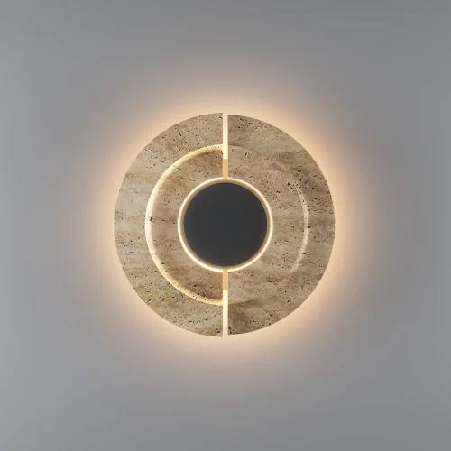 Бра LED MOD462WL-L10BG3K Daylight Maytoni бежевый на 1 лампу, основание чёрное в стиле современный отражённый свет фото 4