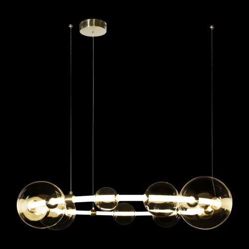 Светильник подвесной LED Alpha 10126/940 LOFT IT прозрачный 1 лампа, основание золотое в стиле современный шар фото 2