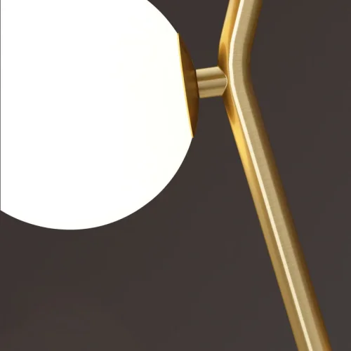 Светильник подвесной MATHIA MORE 212205-23 ImperiumLoft белый на 6 ламп, основание латунь в стиле современный фото 2 Светильник подвесной MATHIA MORE 212205-23 ImperiumLoft белый на 6 ламп, основание латунь в стиле современный фото 2