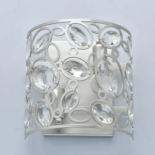 Бра Лаура 345022702 MW-Light серебряный на 2 лампы, основание серебряное в стиле классический фото 4