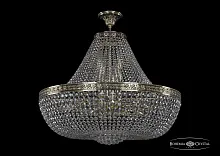 Люстра потолочная хрустальная 19281/H1/80IV GB Bohemia Ivele Crystal прозрачная на 22 лампы, основание золотое в стиле классика sp