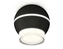 Светильник накладной Techno spot XS1102042 Ambrella light чёрный 1 лампа, основание чёрное в стиле современный круглый