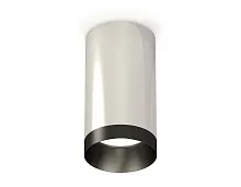 Светильник накладной Techno spot XS6325011 Ambrella light серебряный 1 лампа, основание серебряное в стиле модерн круглый