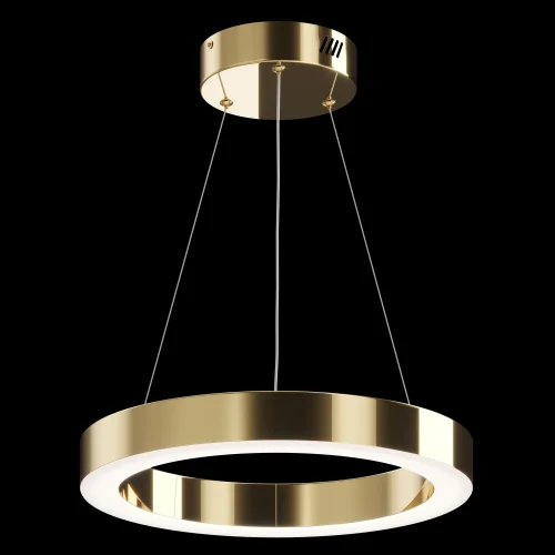 Светильник подвесной LED Saturno MOD415PL-L36BS4K Maytoni латунь 1 лампа, основание латунь в стиле современный хай-тек кольца фото 2