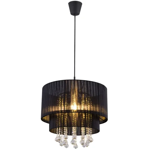 Светильник подвесной Pyra 15099N Globo чёрный 1 лампа, основание чёрное в стиле современный 