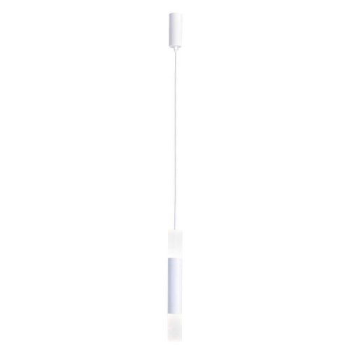 Светильник подвесной LED Doppelt 4114-1P Favourite белый 1 лампа, основание белое в стиле современный трубочки