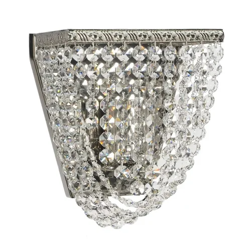 Бра хрустальный Nobile E 2.10.501 N Arti Lampadari без плафона прозрачный на 1 лампа, основание никель в стиле классический 