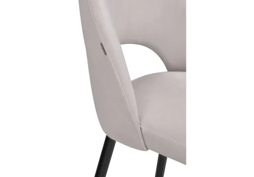 Полубарный стул Клэйн MR -28 / черный 532412 Woodville, серый/велюр, ножки/металл/чёрный, размеры - ****500*550 фото 6