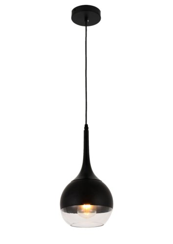 Светильник подвесной Frudo LDP 11003-1 BK Lumina Deco чёрный 1 лампа, основание чёрное в стиле современный  фото 5