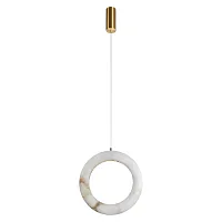 Светильник подвесной LED Soho 10410/B LOFT IT белый на 1 лампу, основание бронзовое в стиле современный 