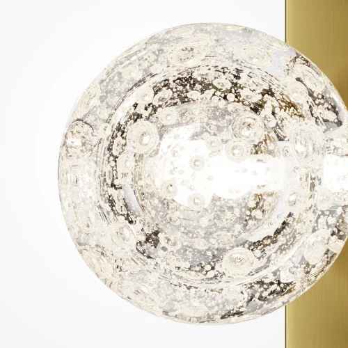 Бра Lunella MOD470WL-01BS Maytoni прозрачный на 1 лампу, основание латунь в стиле современный шар фото 3 Бра Lunella MOD470WL-01BS Maytoni прозрачный на 1 лампу, основание латунь в стиле современный шар фото 3