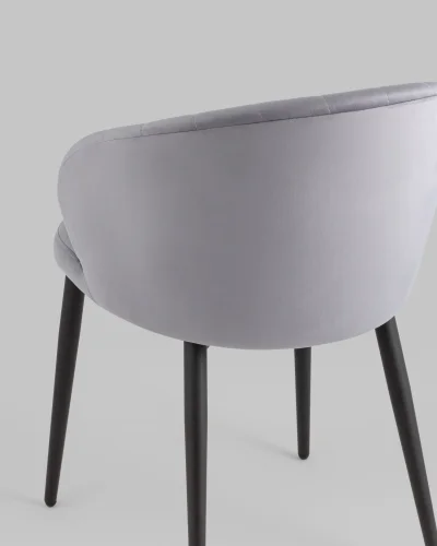 Стул Lastura велюр серый УТ000039135 Stool Group, /, ножки//, размеры - *770***530*570 фото 3