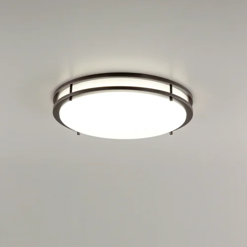 Люстра потолочная LED Бостон CL709505N Citilux белая на 1 лампа, основание венге коричневое в стиле современный  фото 4
