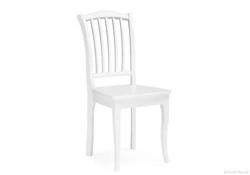 Деревянный стул Вранг белый 554134 Woodville, /, ножки/массив березы дерево/белый, размеры - ****410*450