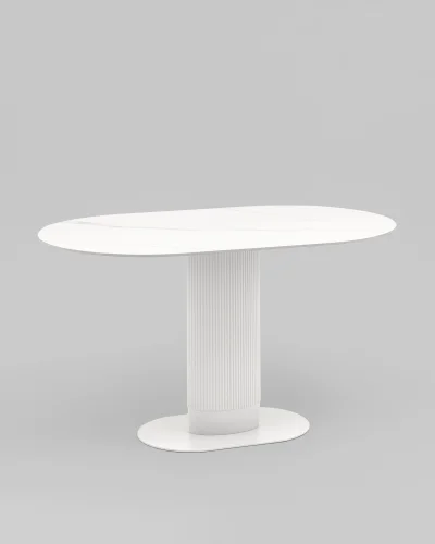 Стол обеденный Mystery 130*80 белый, керамика, столешница УТ000040809 Stool Group столешница белая из керамика