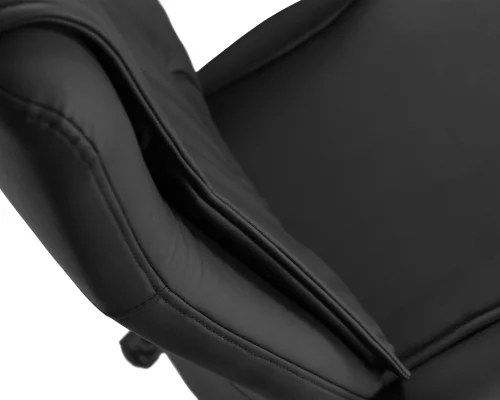 Офисное кресло для руководителей DOBRIN KEN (черный (RXT051-21)) цвет сиденья черный, цвет основания черный Dobrin, чёрный/экокожа, ножки/металл/, размеры - 1180*1265**** фото 9