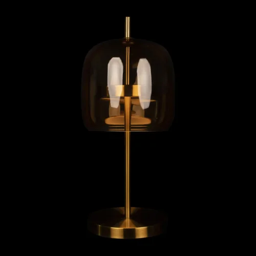 Настольная лампа LED Dauphin 10040T LOFT IT янтарная 1 лампа, основание золотое металл в стиле современный  фото 2