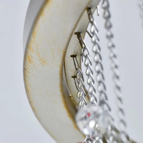 Люстра подвесная Валенсия 299011906 Chiaro серебряная серая на 6 ламп, основание серебряное серое в стиле классический  фото 9