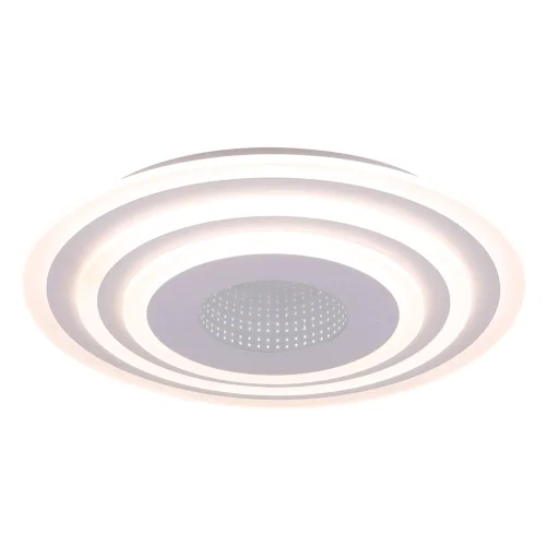 Люстра потолочная LED с пультом Melody FR6014CL-L98W Freya белая на 1 лампа, основание белое в стиле современный хай-тек с пультом фото 4