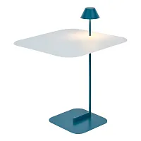 Торшер LED Boise LSP-0915 Lussole со столиком синий 1 лампа, основание синее в стиле лофт хай-тек
