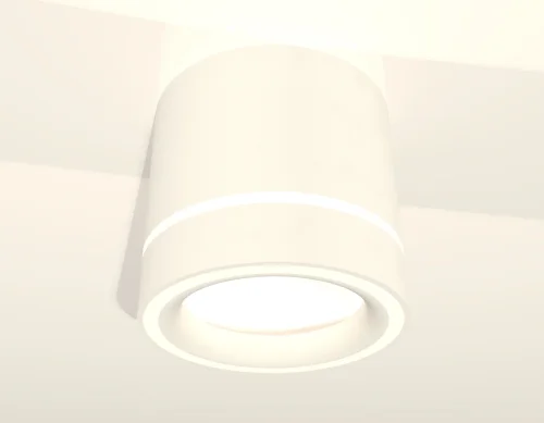 Светильник накладной XS8110004 Ambrella light белый 1 лампа, основание белое в стиле хай-тек круглый фото 2