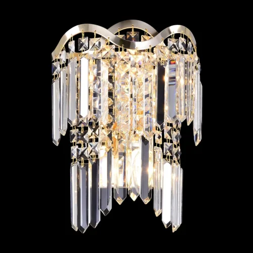 Бра Gracia DIA201WL-02G Maytoni прозрачный на 2 лампы, основание золотое в стиле классический современный 
