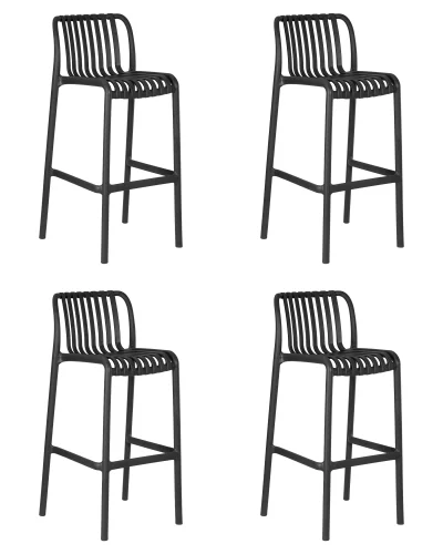 Стул барный набор 4 шт. SET-4 777PP-LMZL CHLOE BAR, темно-серый Dobrin, /полимер, ножки/пластик/серый, размеры - *1020***455*510 Стул барный набор 4 шт. SET-4 777PP-LMZL CHLOE BAR, темно-серый Dobrin, /полимер, ножки/пластик/серый, размеры - *1020***455*510