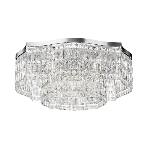 Люстра потолочная Dune DIA005CL-10CH Maytoni прозрачная на 10 ламп, основание хром в стиле классический фото 2