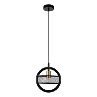 Светильник подвесной Rano V000184 Indigo чёрный 1 лампа, основание чёрное в стиле кантри 