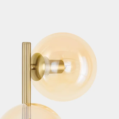 Торшер Лорен CL146933 Citilux молекула шар янтарный 3 лампы, основание бронзовое в стиле современный
 фото 4