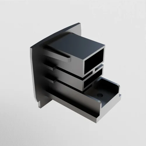 Заглушка для шинопровода 3 phase track system TRA005EC-31B Maytoni чёрный в стиле для светильников серии 3 Phase Track System подвесной накладной trinity трёхфазный трёхфазный фото 6