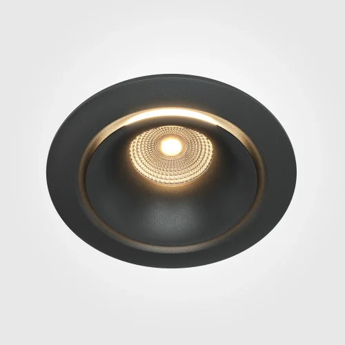 Светильник точечный LED Zoom DL031-2-L12B Maytoni чёрный 1 лампа, основание чёрное в стиле модерн  фото 4