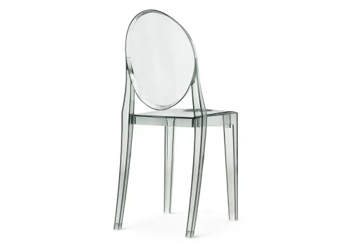 Пластиковый стул Victoria clear gray 15795 Woodville, /пластик, ножки/пластик/прозрачный, размеры - ****380*490 фото 5