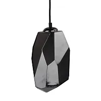 Светильник подвесной лофт Corropoli OML-91816-01 Omnilux чёрный 1 лампа, основание чёрное в стиле лофт выдувное