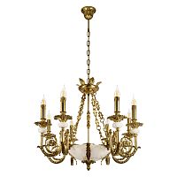 Люстра подвесная Палаццо / Palazzo 10565/8 LOFT IT без плафона белая на 8 ламп, основание латунь в стиле Люстра подвесная Палаццо / Palazzo 10565/8 LOFT IT без плафона белая на 8 ламп, основание латунь в стиле
