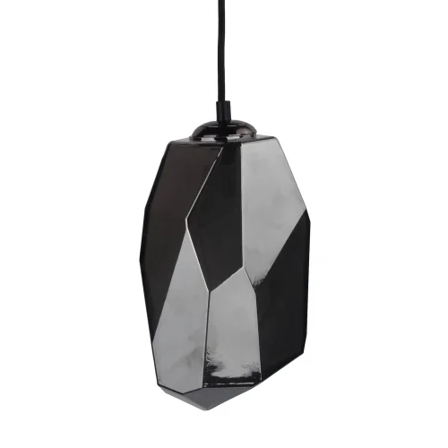 Светильник подвесной лофт Corropoli OML-91816-01 Omnilux чёрный 1 лампа, основание чёрное в стиле лофт выдувное