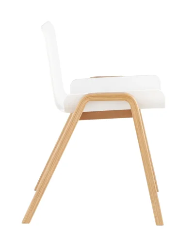 Стул Harbour, белый УТ000036001 Stool Group, белый/пластик, ножки/дерево/бежевый, размеры - ****557*558 фото 5