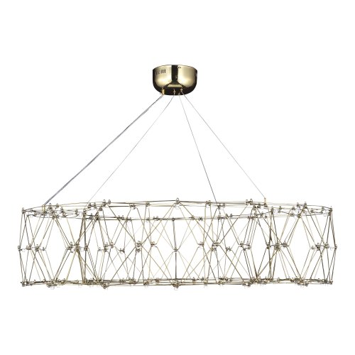 Светильник подвесной LED Gravetta SL6602.203.72 ST-Luce хром прозрачный на 1 лампу, основание золотое в стиле минимализм хай-тек капли фото 3