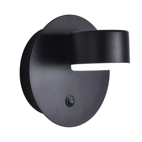 Бра с выключателем Torina 8344/1W Lumion чёрный на 1 лампу, основание чёрное в стиле минимализм фото 3