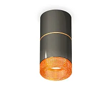 Светильник накладной Techno spot XS7403082 Ambrella light чёрный 1 лампа, основание чёрное в стиле хай-тек модерн круглый