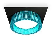 Светильник точечный XC8062033 Ambrella light голубой 1 лампа, основание чёрное в стиле хай-тек 