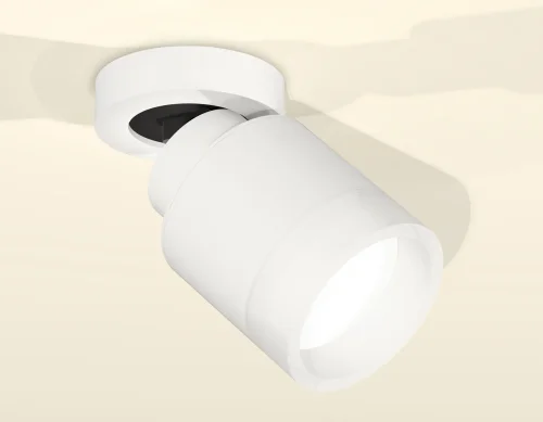 Светильник накладной XM8110001 Ambrella light белый 1 лампа, основание белое в стиле хай-тек круглый фото 2